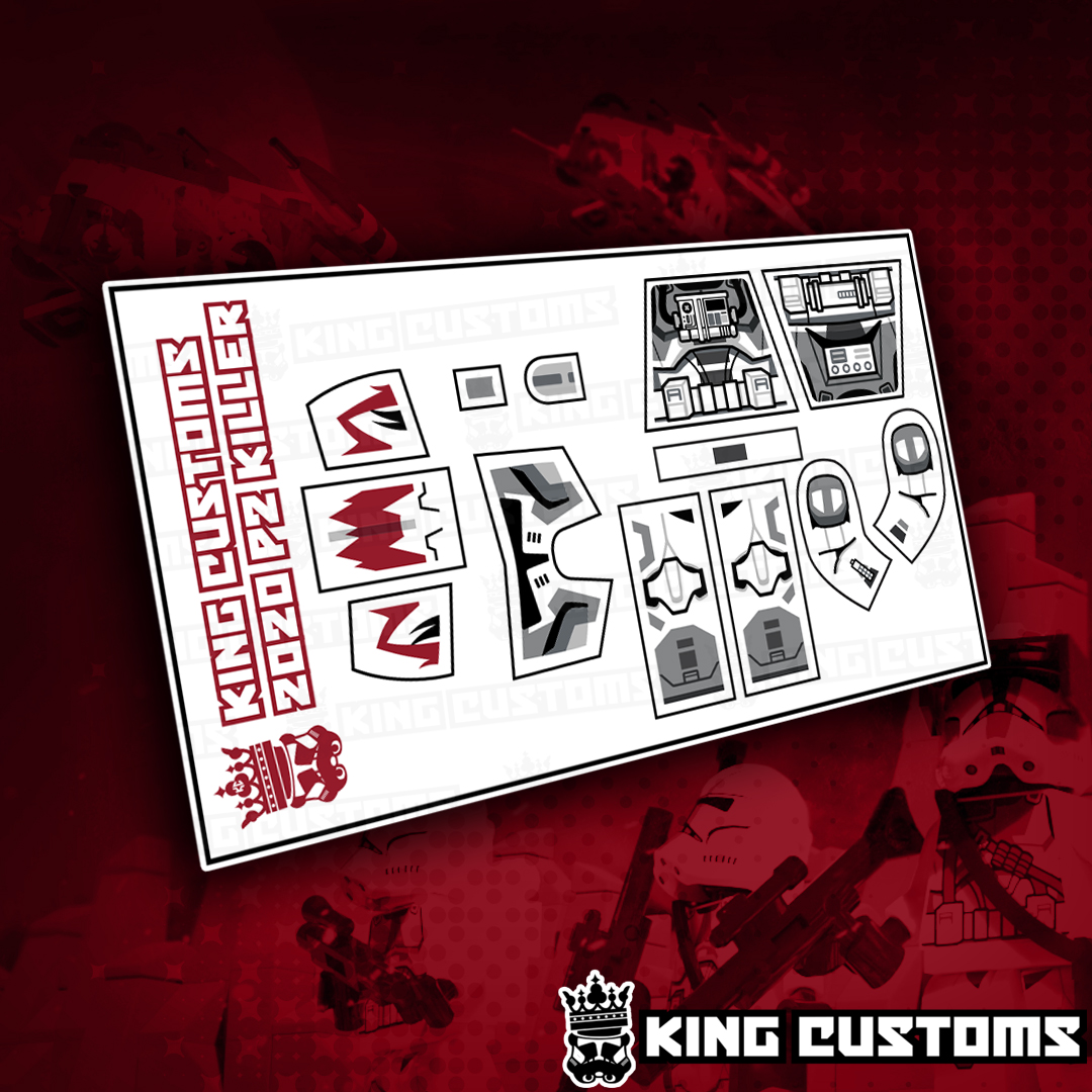 Killer Phase 2 Decal Sheet King Customs